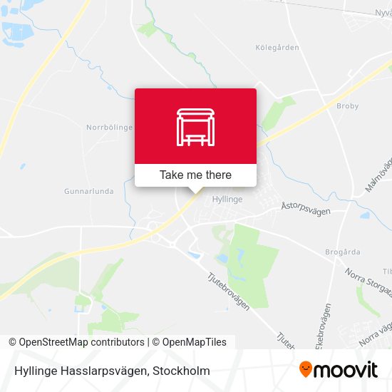 Hyllinge Hasslarpsvägen map