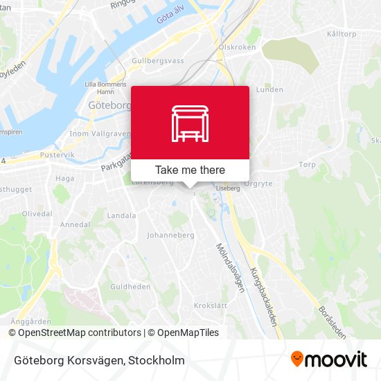 Göteborg Korsvägen map