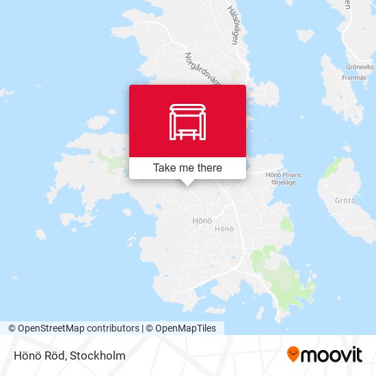 Hönö Röd map