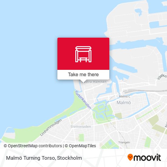 Malmö Turning Torso map