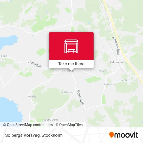 Solberga Korsväg map