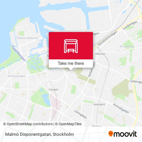 Malmö Disponentgatan map