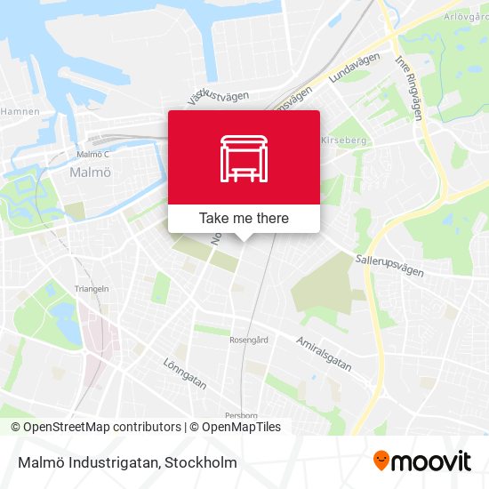Malmö Industrigatan map