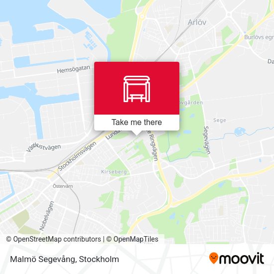 Malmö Segevång map