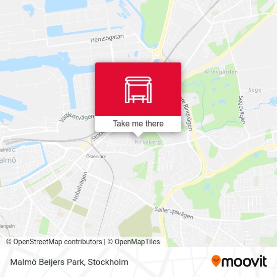 Malmö Beijers Park map