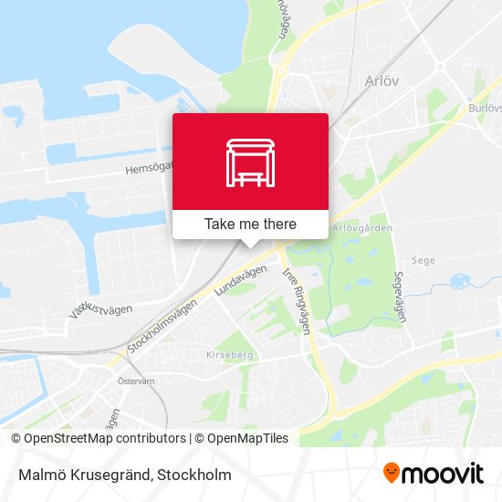 Malmö Krusegränd map