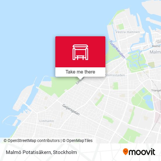 Malmö Potatisåkern map