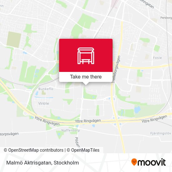 Malmö Aktrisgatan map