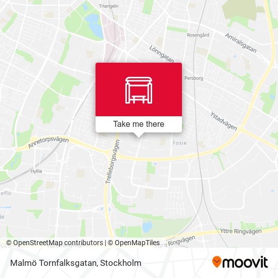 Malmö Tornfalksgatan map