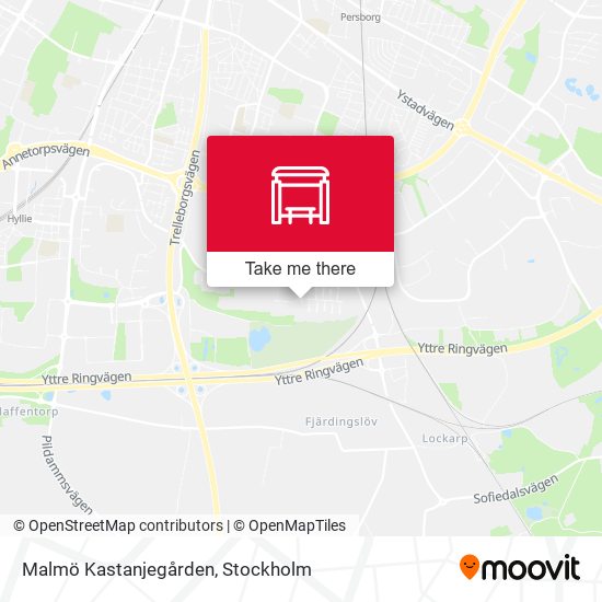 Malmö Kastanjegården map
