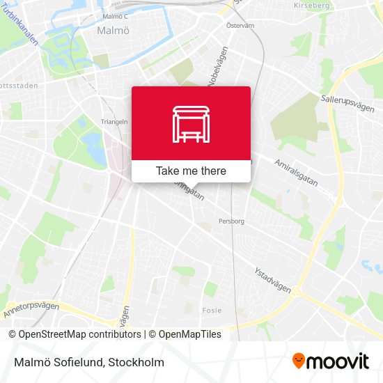 Malmö Sofielund map