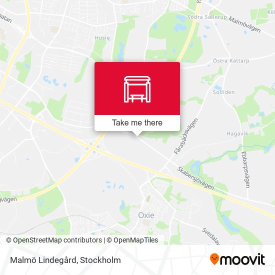 Malmö Lindegård map