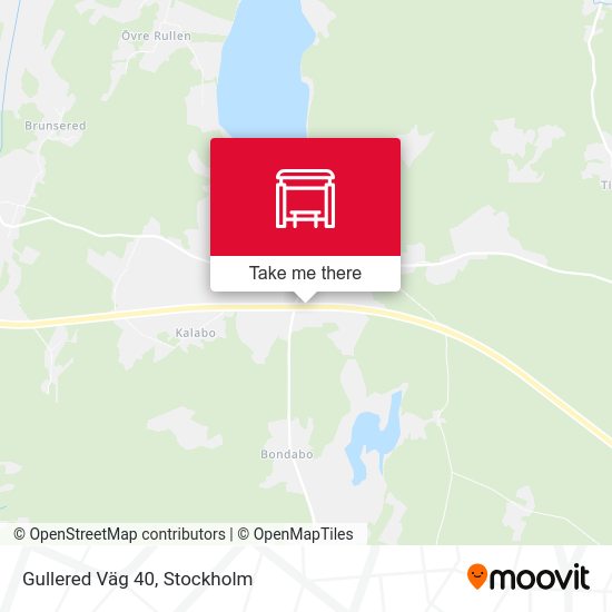 Gullered Väg 40 map