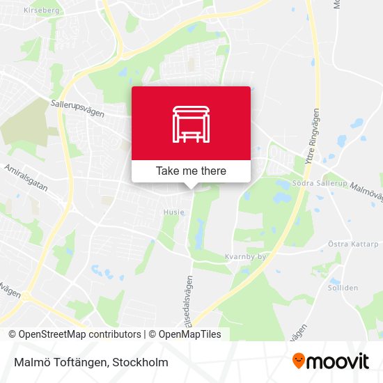 Malmö Toftängen map
