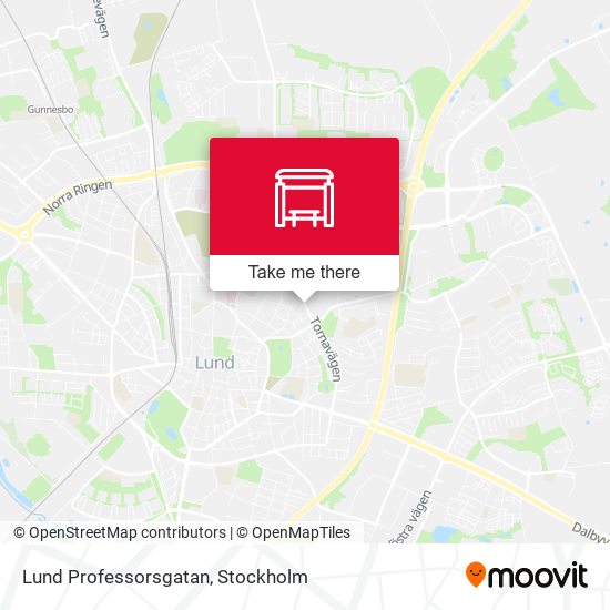 Lund Professorsgatan map