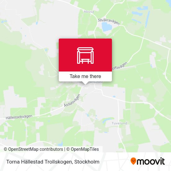 Torna Hällestad Trollskogen map