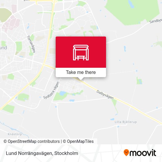 Lund Norrängavägen map