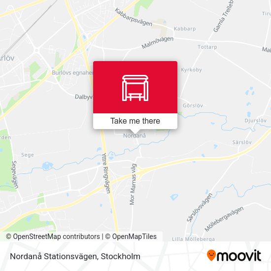 Nordanå Stationsvägen map