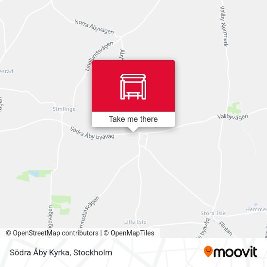 Södra Åby Kyrka map