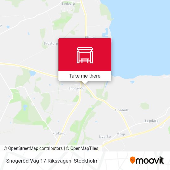 Snogeröd Väg 17 Riksvägen map