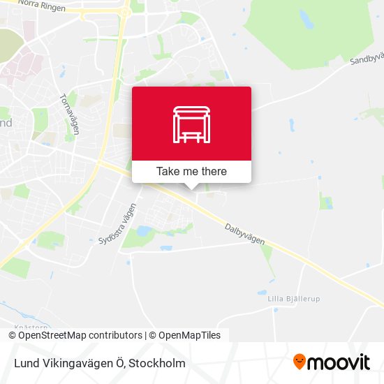 Lund Vikingavägen Ö map