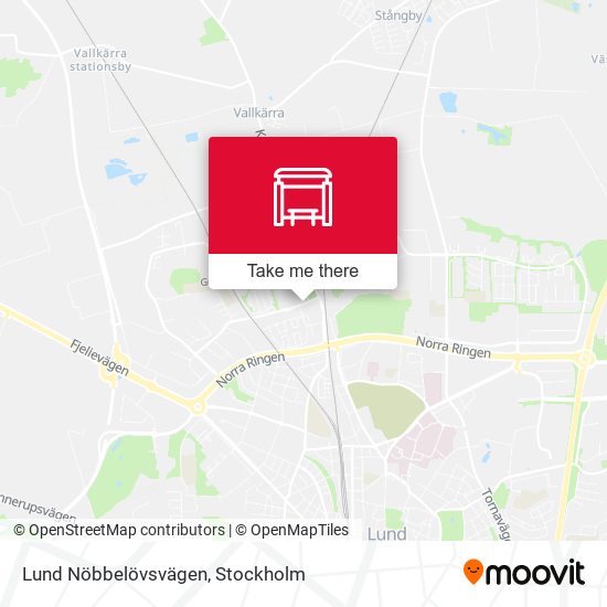 Lund Nöbbelövsvägen map