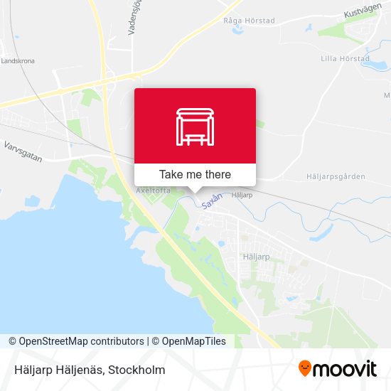 Häljarp Häljenäs map