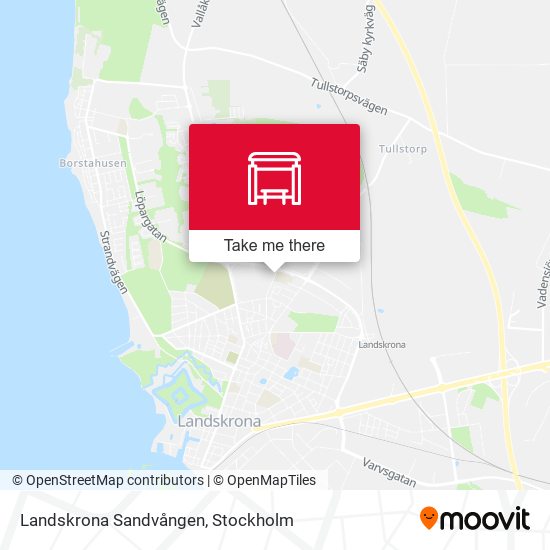 Landskrona Sandvången map
