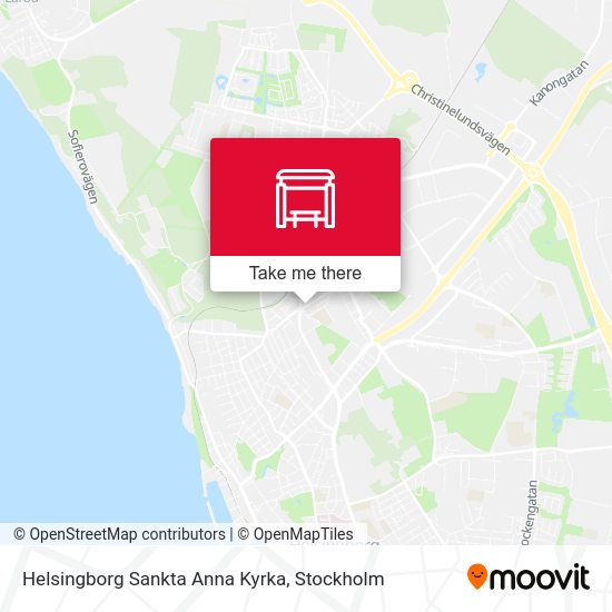 Helsingborg Sankta Anna Kyrka map