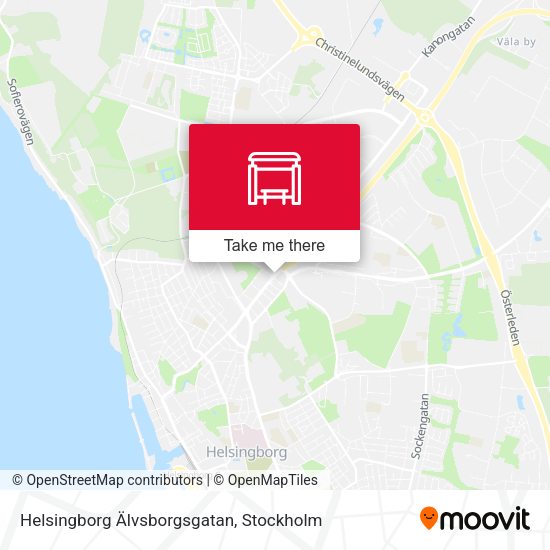 Helsingborg Älvsborgsgatan map