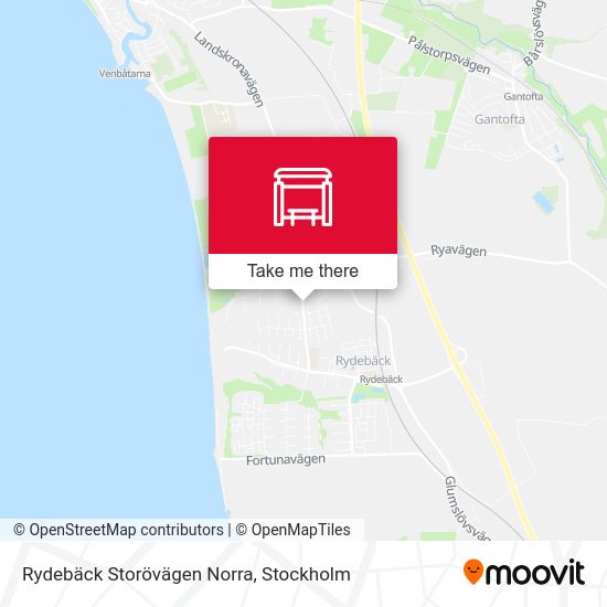 Rydebäck Storövägen Norra map