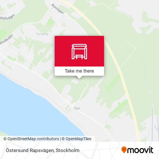 Östersund Rapsvägen map