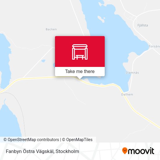 Fanbyn Östra Vägskäl map