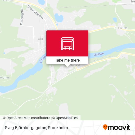 Sveg Björnbergsgatan map