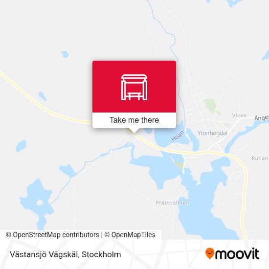 Västansjö Vägskäl map