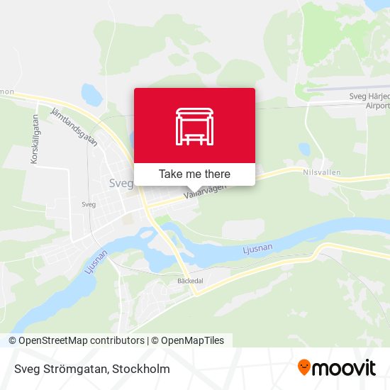 Sveg Strömgatan map