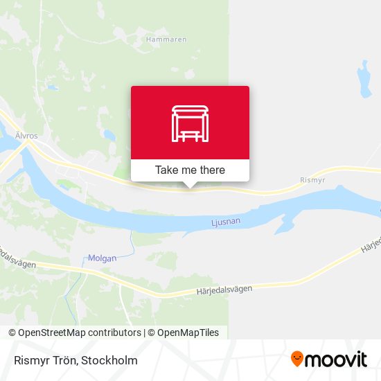 Rismyr Trön map