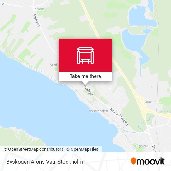 Byskogen Arons Väg map