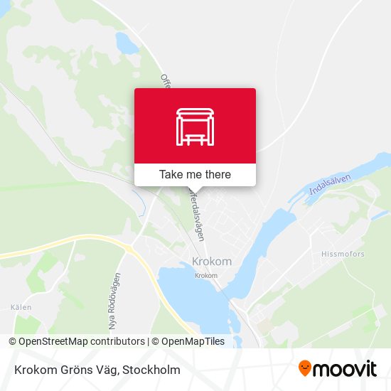 Krokom Gröns Väg map