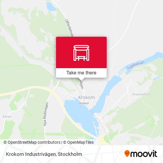 Krokom Industrivägen map