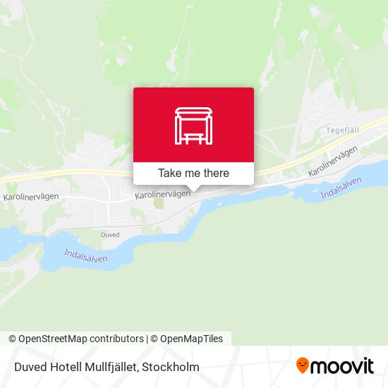 Duved Hotell Mullfjället map