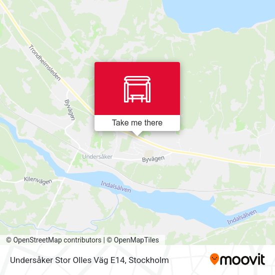 Undersåker Stor Olles Väg E14 map