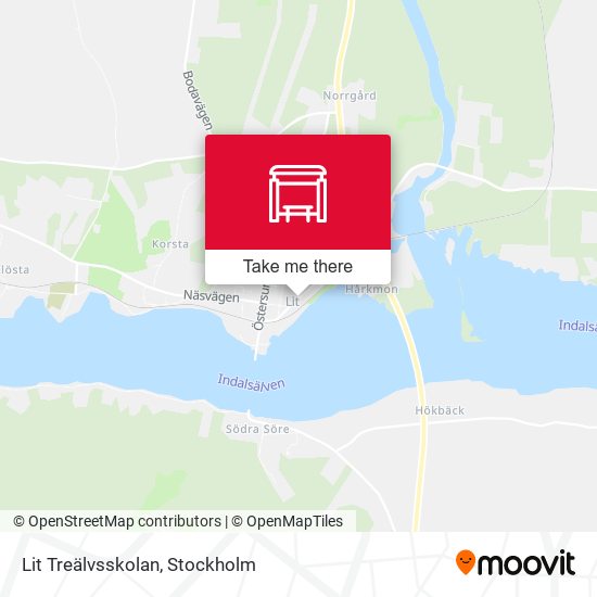 Lit Treälvsskolan map