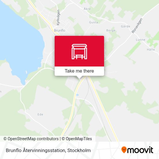 Brunflo Återvinningsstation map