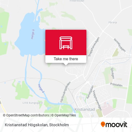 Kristianstad Högskolan map