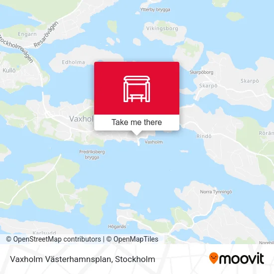 Vaxholm Västerhamnsplan map