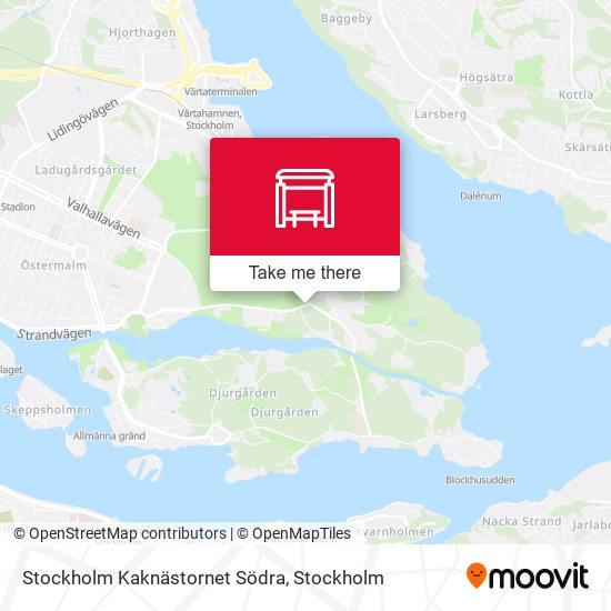 Stockholm Kaknästornet Södra map