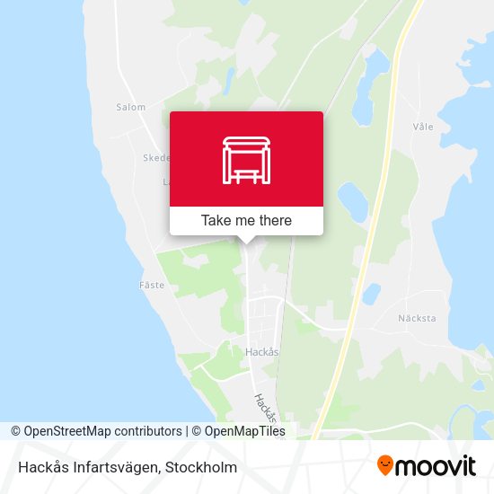 Hackås Infartsvägen map