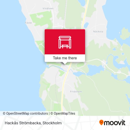 Hackås Strömbacka map