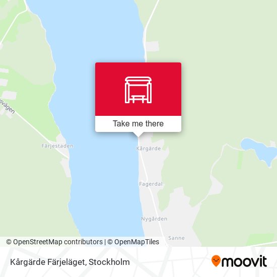 Kårgärde Färjeläget map